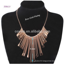 New 2015 Shiny Rose Gold/Silver/Gold Plated Stainless Steel Fashion Necklace Supplier in China